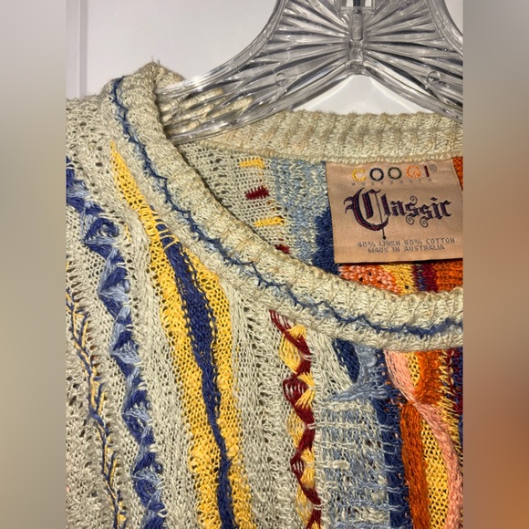 Vintage Early 1990s COOGI Australia Textured Knit Sweater - Picture 7 of 14